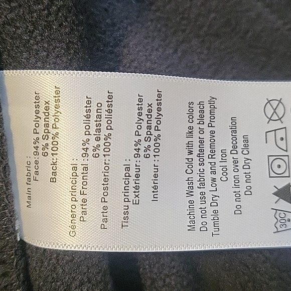 Asics Hooded Softshell Fleece Lined Scuba Hood 2 Pocket Warm Jacket Size Large - Picture 6 of 14